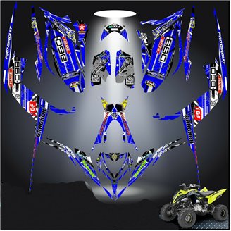 Kit Autocollants compatible avec per YAMAHA QUAD RAPTOR 700 2013 - 2021 - MXPKAD14993