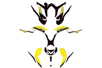 Kit de pegatinas compatible con per YAMAHA QUAD RAPTOR 700 2013 - 2021 - MXPKAD14993