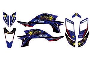Kit adesivi compatibile con per YAMAHA QUAD YFZ 450 2003 - 2008 - MXPKAD14994