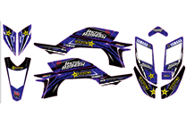 Kit de pegatinas compatible con per YAMAHA QUAD YFZ 450 2003 - 2008 - MXPKAD14994