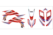 Aufkleber Satz kompatibel mit per YAMAHA QUAD YFZ 450 2003 - 2008 - MXPKAD14994