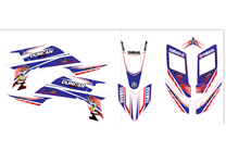 Aufkleber Satz kompatibel mit per YAMAHA QUAD YFZ 450 2003 - 2008 - MXPKAD14994