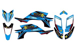 Kit adesivi compatibile con per YAMAHA QUAD YFZ 450 2003 - 2008 - MXPKAD14994