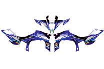 Kit de pegatinas compatible con per YAMAHA QAUD YFZ-R 450 2009 - 2013 - MXPKAD14995