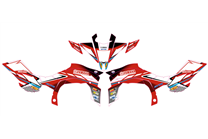 Kit Autocollants compatible avec per YAMAHA QAUD YFZ-R 450 2009 - 2013 - MXPKAD14995