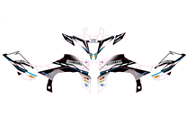 Kit Autocollants compatible avec per YAMAHA QAUD YFZ-R 450 2009 - 2013 - MXPKAD14995