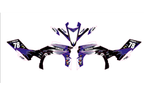 Kit Autocollants compatible avec per YAMAHA QAUD YFZ-R 450 2009 - 2013 - MXPKAD14995