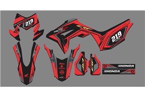 Sticker set compatible with per HONDA CRF 150L 2019 - 2022 - MXPKAD14857