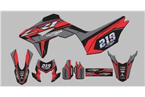 Aufkleber Satz kompatibel mit per HONDA CRF 150L 2019 - 2022 - MXPKAD14857