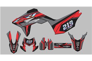 Sticker set compatible with per HONDA CRF 150L 2019 - 2022 - MXPKAD14857