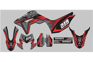 Sticker set compatible with per HONDA CRF 150L 2019 - 2022 - MXPKAD14857