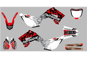 Kit Autocollants compatible avec per HONDA POLISPORT RESTYLE CR 125 - 250 2002 - 2007 - MXPKAD14869