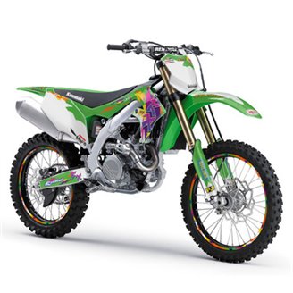 Kit Autocollants compatible avec per KAWASAKI KX 85 112 2022 - MXPKAD14890