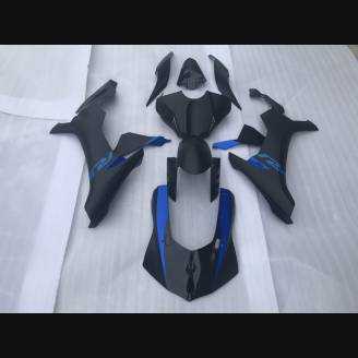 Painted street fairings in abs compatible with Yamaha R1 2015 - 2019 Matte Black - MXPCAV11964