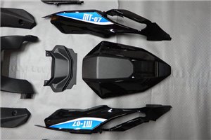 Painted street fairings in abs compatible with Yamaha MT07 - FZ7 2014 - 2017 - MXPCYT16164