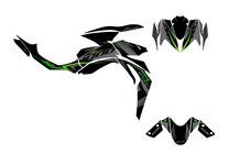 Kit adesivi compatibile con per KAWASAKI Z1000 2007 - 2009 - MXPKAD16254