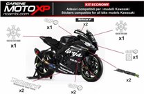 Kit adesivi compatibile con Kawasaki Zx6R 2007 - 2008 - MXPKAD9714