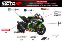 Kit Autocollants compatible avec Kawasaki Zx6R 2007 - 2008 - MXPKAD9706
