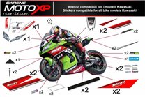 Kit adesivi compatibile con Kawasaki Zx6R 636 2013 - 2018 - MXPKAD9771