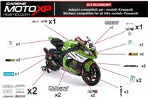 Kit de pegatinas compatible con Kawasaki Zx10R 2006 - 2007 - MXPKAD9837