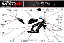 Kit adesivi compatibile con Kawasaki Zx10R 2011 - 2015 - MXPKAD12932