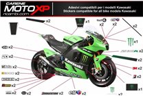Kit adesivi compatibile con Kawasaki Zx10R 2016 - 2020 - MXPKAD9925
