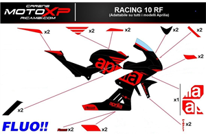 Kit adesivi compatibile con Aprilia RSV4 2009 - 2014 - MXPKAD16094