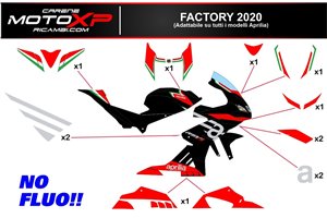 Kit adesivi compatibile con Aprilia RSV4 2009 - 2014 - MXPKAD14732