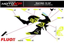 Sticker set compatible with Aprilia RSV4 2009 - 2014 - MXPKAD14314