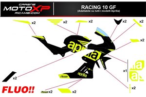 Kit adesivi compatibile con Aprilia RSV4 2009 - 2014 - MXPKAD14314