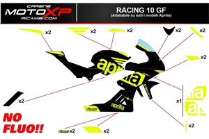 Kit adesivi compatibile con Aprilia RSV4 2009 - 2014 - MXPKAD14313