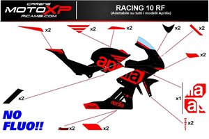 Kit adesivi compatibile con Aprilia RSV4 2009 - 2014 - MXPKAD14312