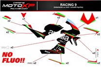 Kit adesivi compatibile con Aprilia RSV4 2009 - 2014 - MXPKAD13203
