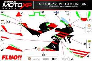 Kit adesivi compatibile con Aprilia RSV4 2009 - 2014 - MXPKAD12752