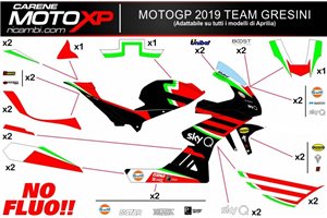 Sticker set compatible with Aprilia RSV4 2009 - 2014 - MXPKAD12751