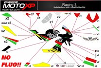 Kit adesivi compatibile con Aprilia RSV4 2009 - 2014 - MXPKAD11918