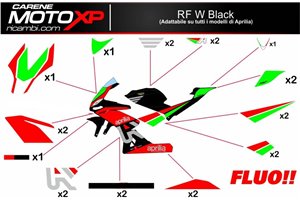 Kit adesivi compatibile con Aprilia RSV4 2009 - 2014 - MXPKAD11917