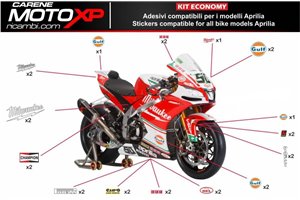 Sticker set compatible with Aprilia RSV4 2009 - 2014 - MXPKAD8038