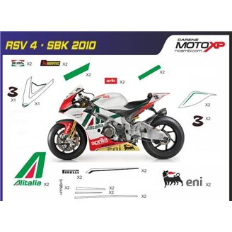 Kit adesivi compatibile con Aprilia RSV4 2009 - 2014 - MXPKAD8034