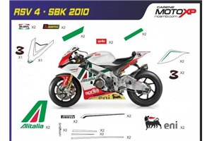 Kit adesivi compatibile con Aprilia RSV4 2009 - 2014 - MXPKAD8034