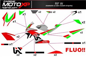 Sticker set compatible with Aprilia RSV4 2009 - 2014 - MXPKAD8026