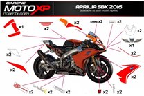 Sticker set compatible with Aprilia RSV4 2009 - 2014 - MXPKAD8021