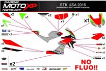 Sticker set compatible with Aprilia RSV4 2009 - 2014 - MXPKAD8019