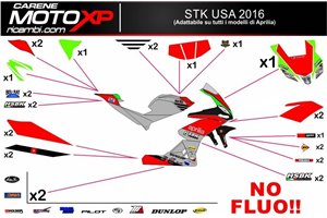 Kit adesivi compatibile con Aprilia RSV4 2009 - 2014 - MXPKAD8019