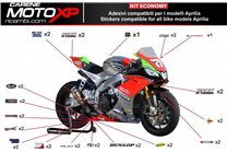 Sticker set compatible with Aprilia RSV4 2009 - 2014 - MXPKAD8018