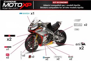 Kit adesivi compatibile con Aprilia RSV4 2009 - 2014 - MXPKAD8015