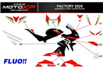 Kit Autocollants compatible avec Aprilia RSV4 2015 - 2020 - MXPKAD14319