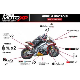 Aufkleber Satz kompatibel mit Aprilia RSV4 2015 - 2020 - MXPKAD8071