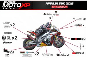 Sticker set compatible with Aprilia RSV4 2021 - 2024 fluo - MXPKAD16502