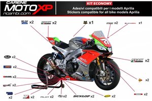 Kit adesivi compatibile con Aprilia RSV4 2015 - 2020 - MXPKAD8064